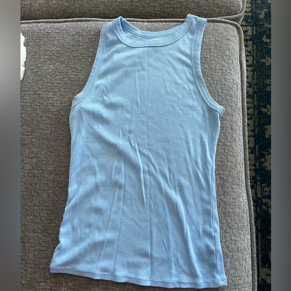 A new day ribbed high neck tank top